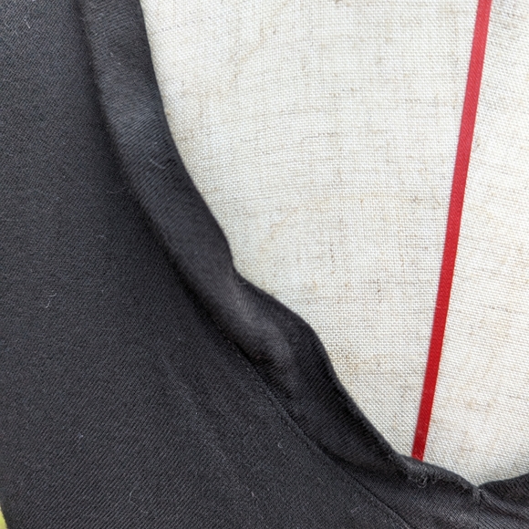 Anthropologie Cloth Stone Black Short Sleeve V-Neck Crispin Mini Tunic D… - Picture 6 of 8